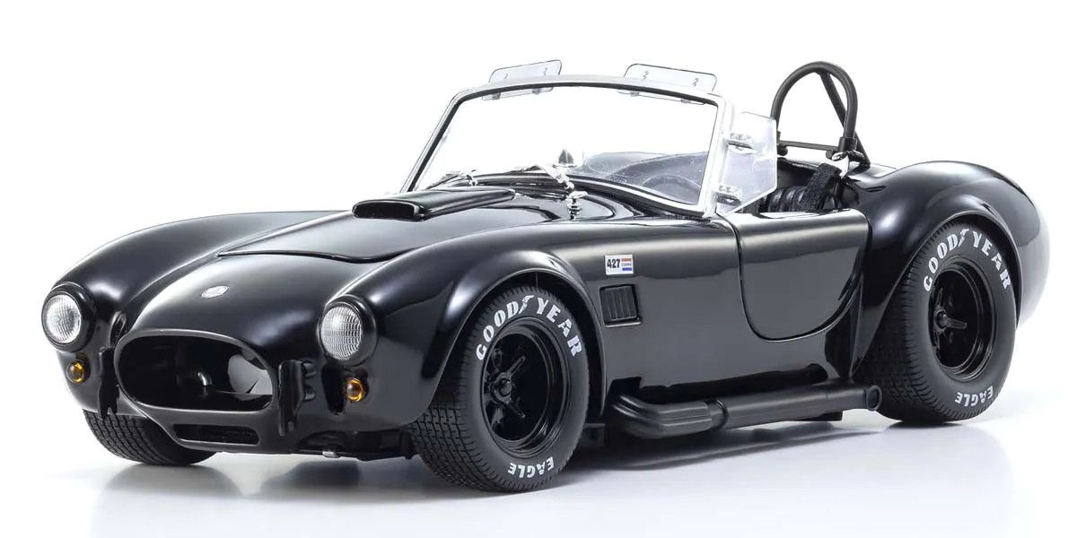 KYOSHO KYO08047BK 1/18 Scale Shelby Cobra 427 S/C Black Model Diecast Car