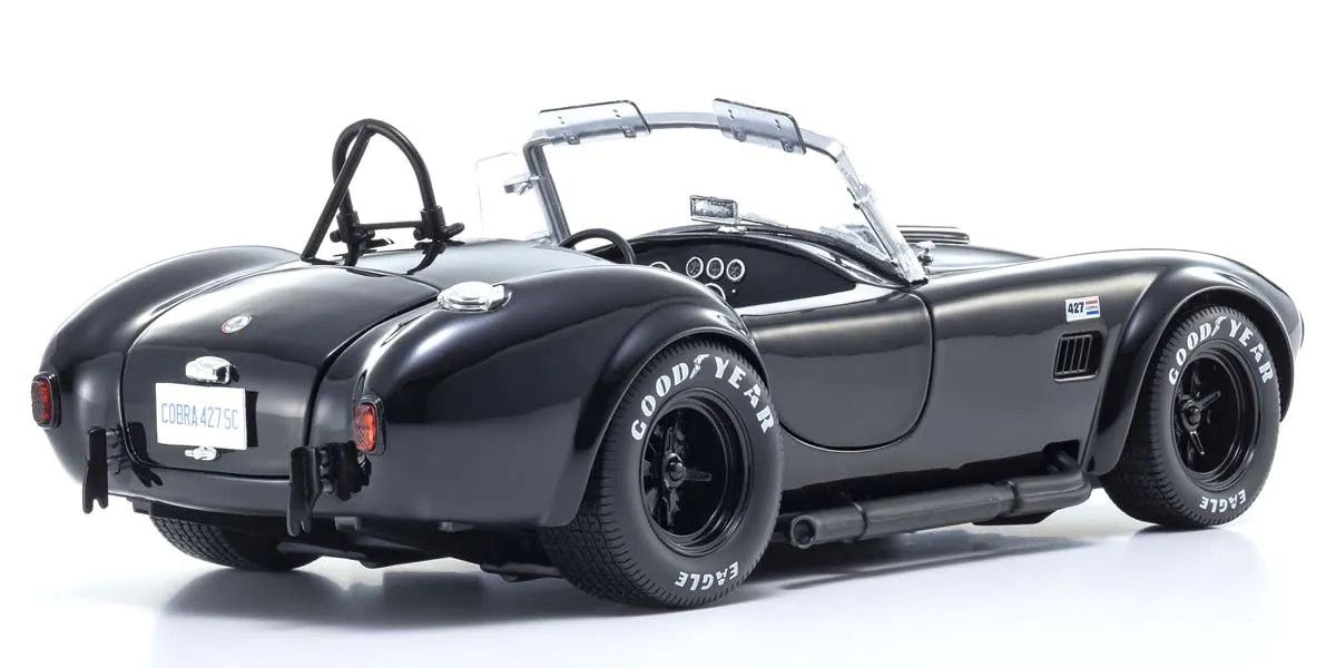 KYOSHO KYO08047BK 1/18 Scale Shelby Cobra 427 S/C Black Model Diecast Car