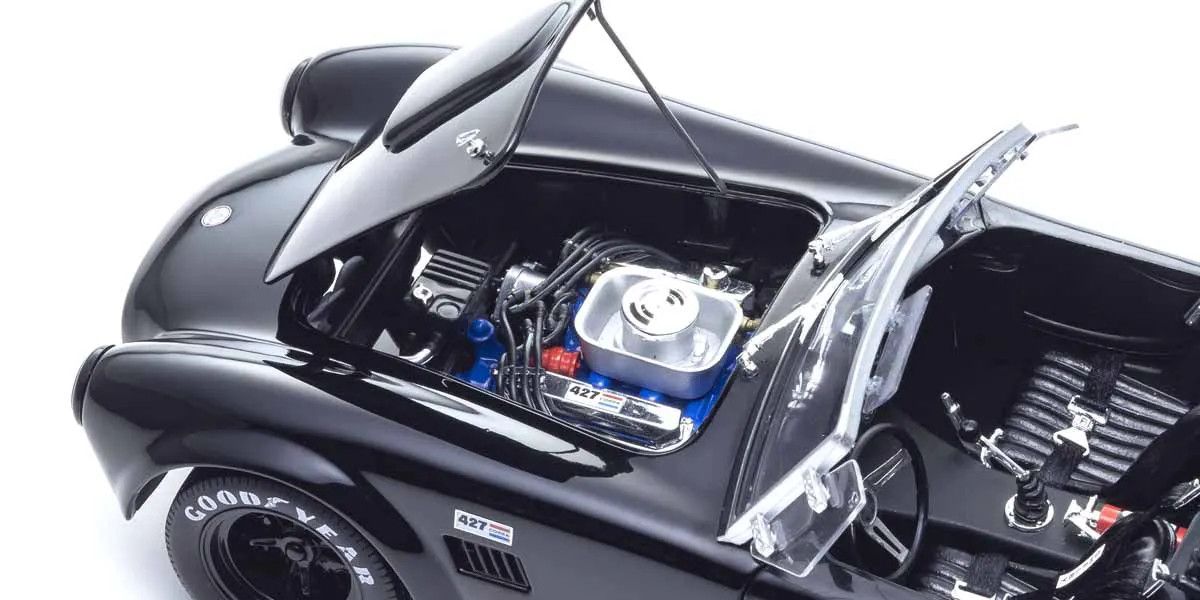 KYOSHO KYO08047BK 1/18 Scale Shelby Cobra 427 S/C Black Model Diecast Car