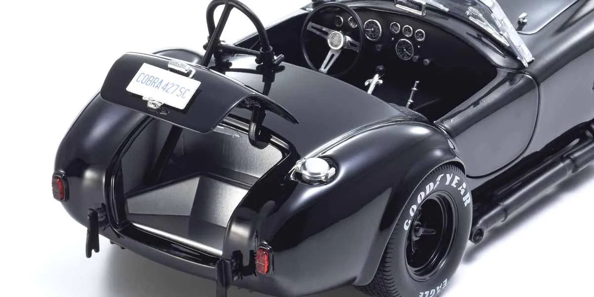 KYOSHO KYO08047BK 1/18 Scale Shelby Cobra 427 S/C Black Model Diecast Car