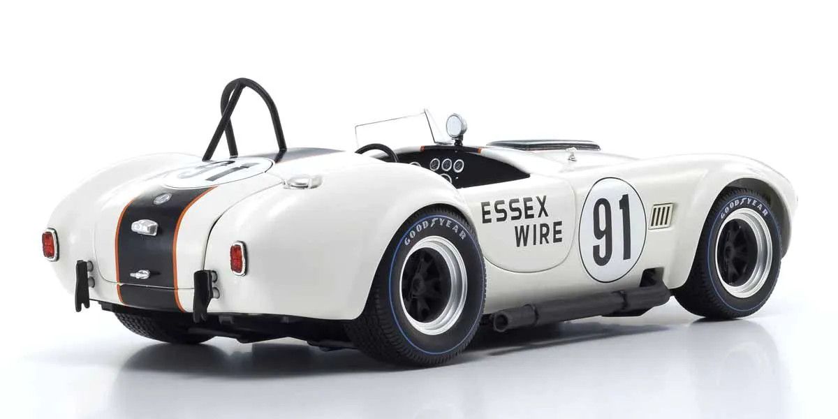 KYOSHO KYO08047EW 1/18 Scale Shelby Cobra 427 S/C Essex Wire #91 Model Diecast Car