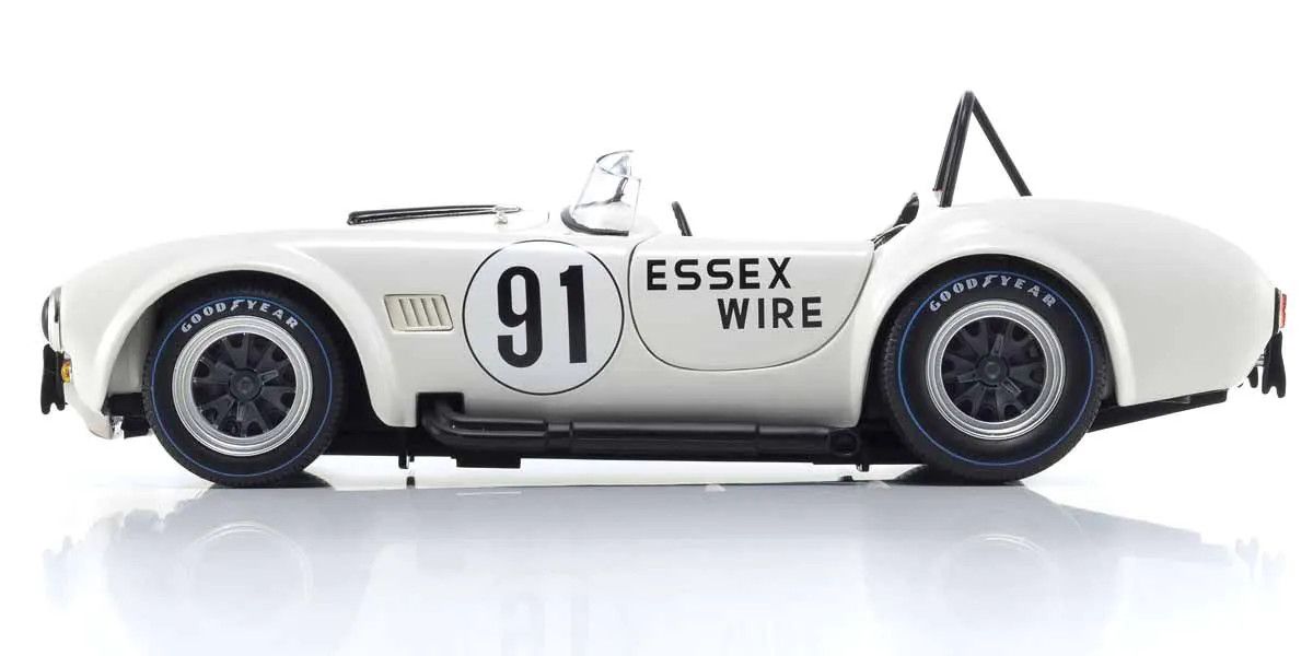 KYOSHO KYO08047EW 1/18 Scale Shelby Cobra 427 S/C Essex Wire #91 Model Diecast Car