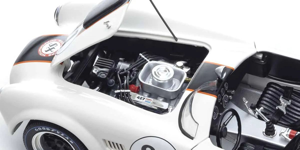 KYOSHO KYO08047EW 1/18 Scale Shelby Cobra 427 S/C Essex Wire #91 Model Diecast Car