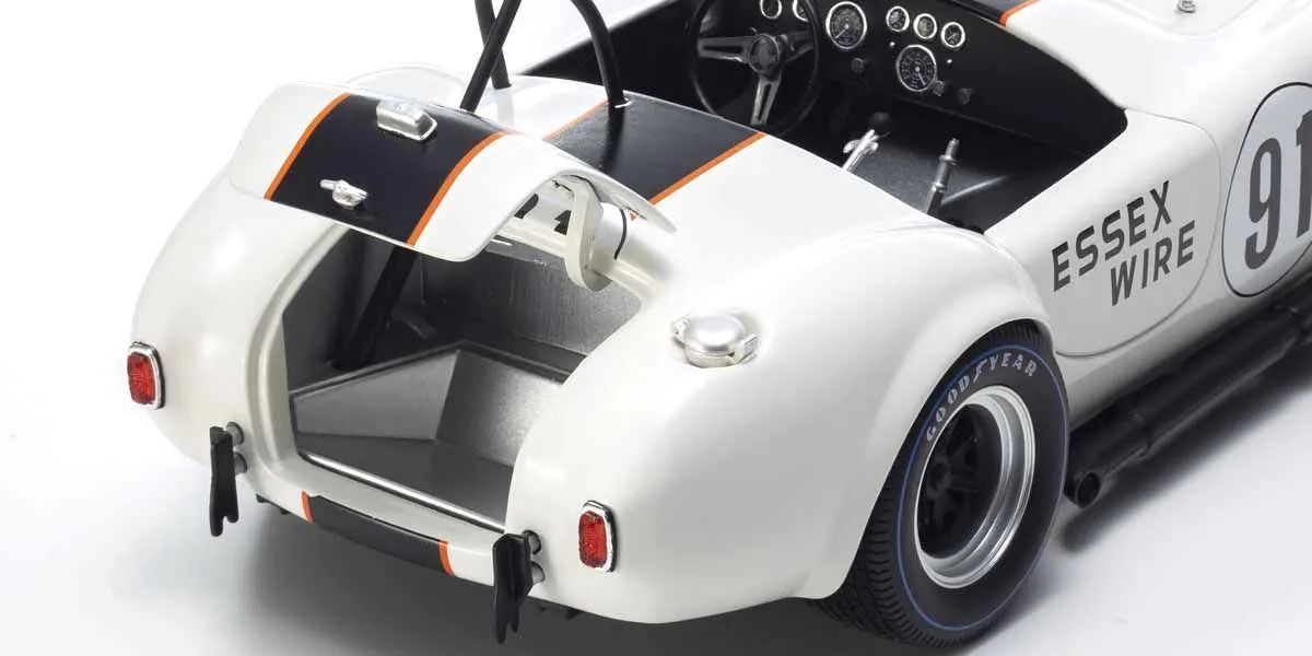 KYOSHO KYO08047EW 1/18 Scale Shelby Cobra 427 S/C Essex Wire #91 Model Diecast Car
