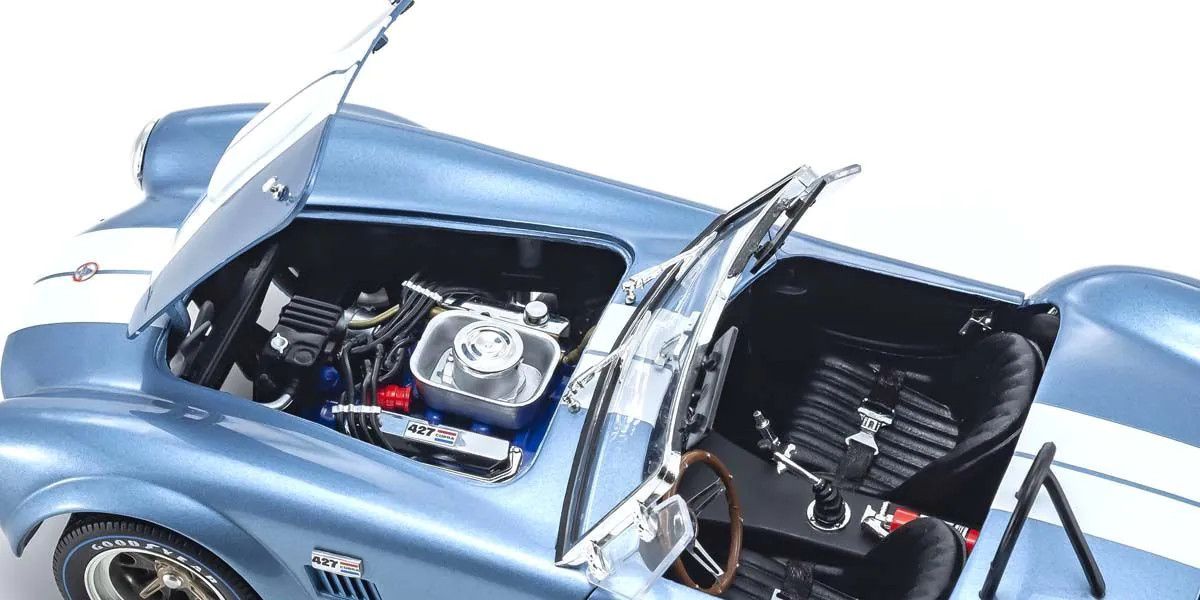 KYOSHO KYO08048SBL 1/18 Scale Shelby Cobra 427 S/C Sapphire Blue Model Diecast Car