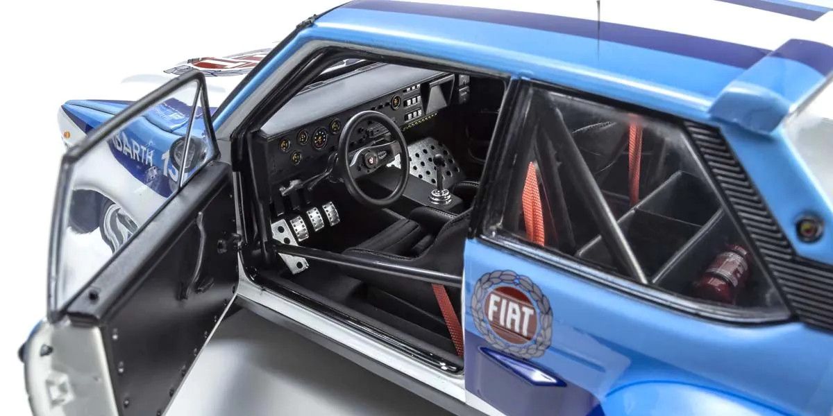 KYOSHO KYO08376F 1/18 Scale Fiat 131 Abarth 1981 Pian Cavallo #2 Model Diecast Car