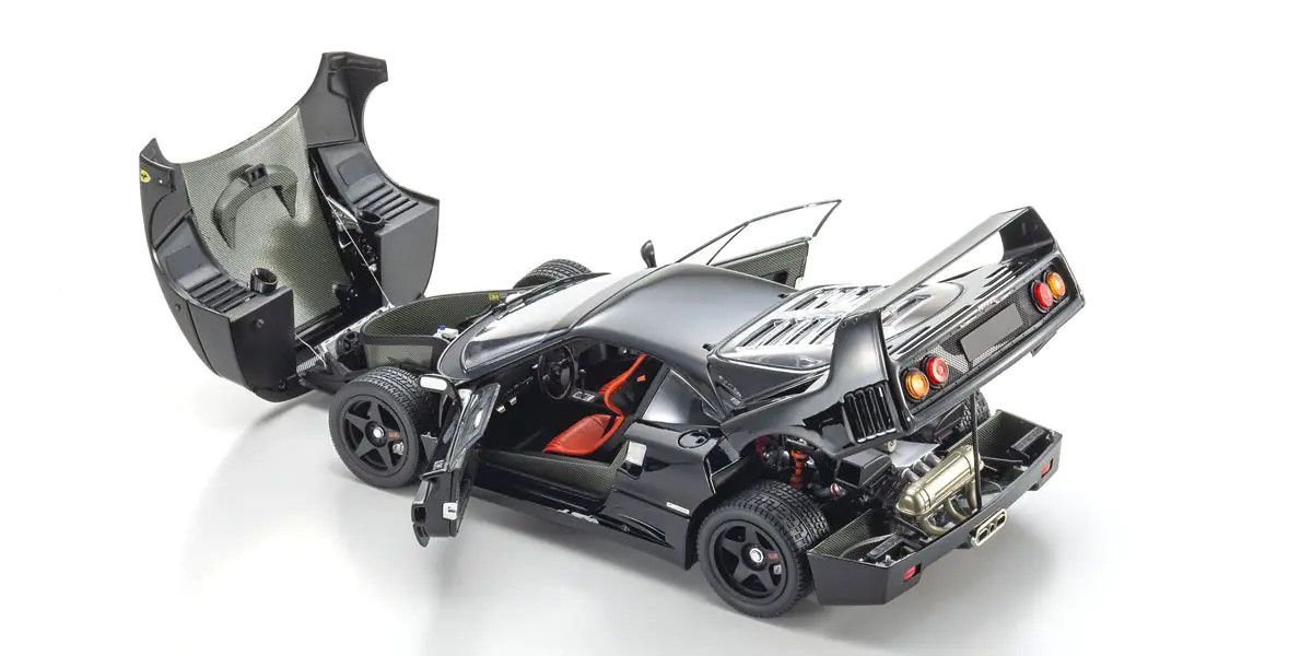 Kyosho 08416BK 1/18 Ferrari F40 Scale Model Black 08954LY Diecast Car