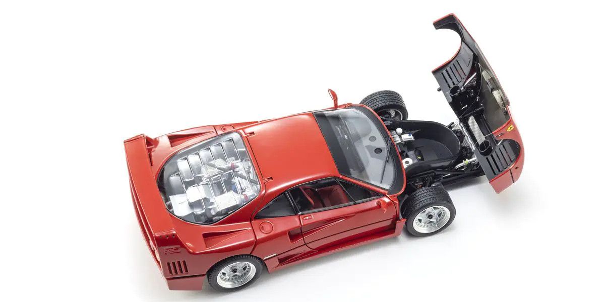 KYOSHO KYO08416R2 1/18 Scale Ferrari F40 Model Diecast Car (Red)