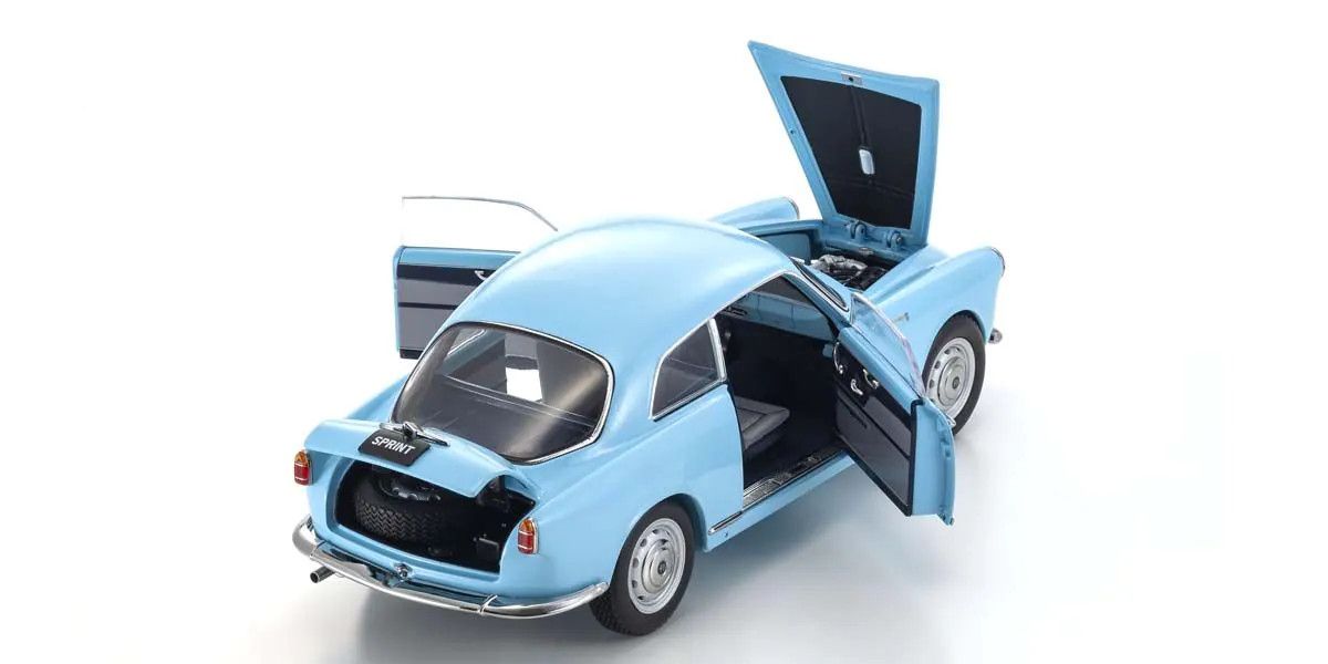 KYOSHO KYO08957B 1/18 Scale Alfa Romeo Giulietta Sprint Blue Model Diecast Car