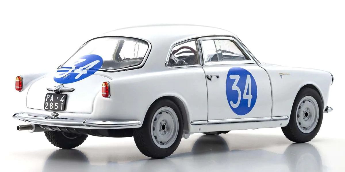 KYOSHO 08957C 1/18 Scale Alfa Romeo Giulietta SV Targa Florio #34 Model Diecast Car