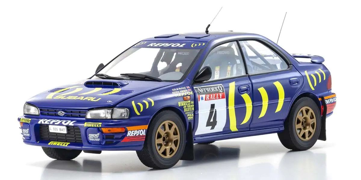 KYOSHO KYO08962A 1/18 Scale Subaru Impreza 1994 RAC #4 Model Diecast Car