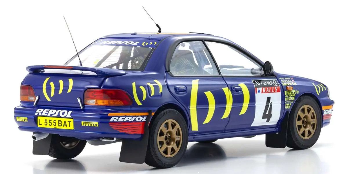 KYOSHO KYO08962A 1/18 Scale Subaru Impreza 1994 RAC #4 Model Diecast Car