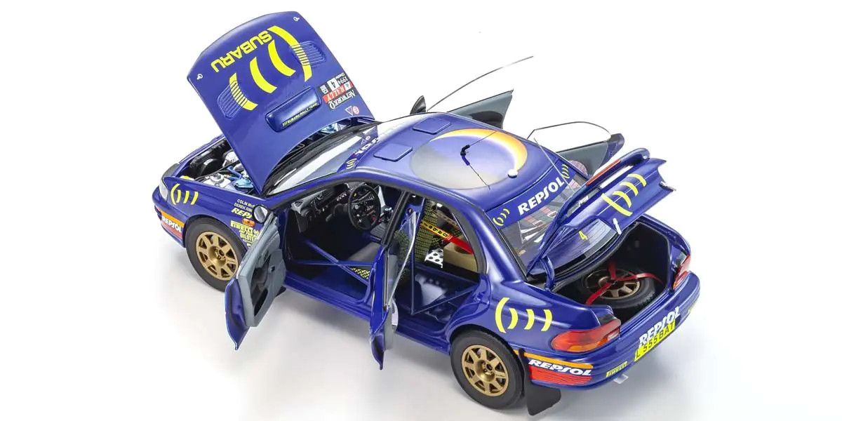 KYOSHO KYO08962A 1/18 Scale Subaru Impreza 1994 RAC #4 Model Diecast Car
