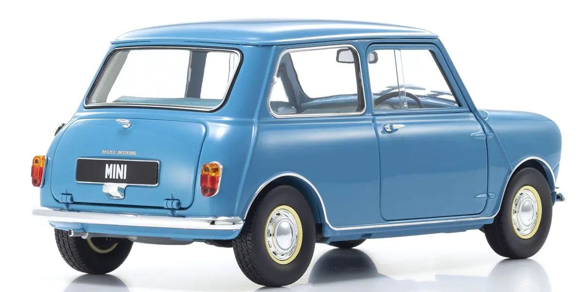 KYOSHO KYO08964BL 1/18 Scale Morris Mini Minor Clipper Blue Model Diecast Car