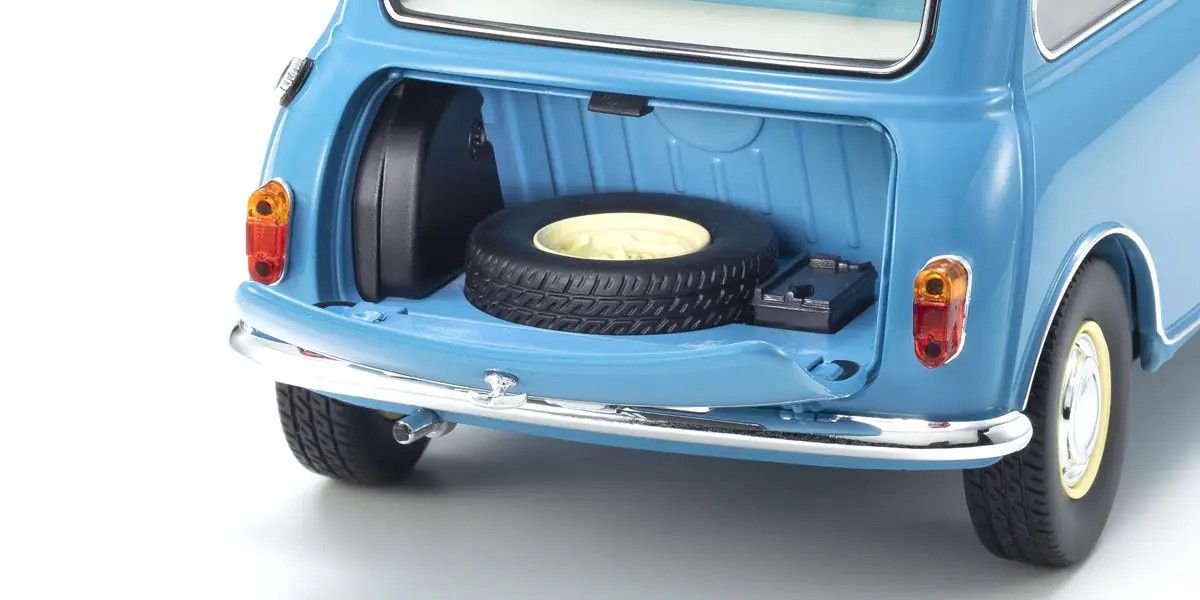 KYOSHO KYO08964BL 1/18 Scale Morris Mini Minor Clipper Blue Model Diecast Car
