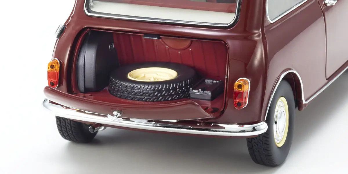 KYOSHO KYO08964R 1/18 Scale Morris Mini Minor Cherry Red Model Diecast Car