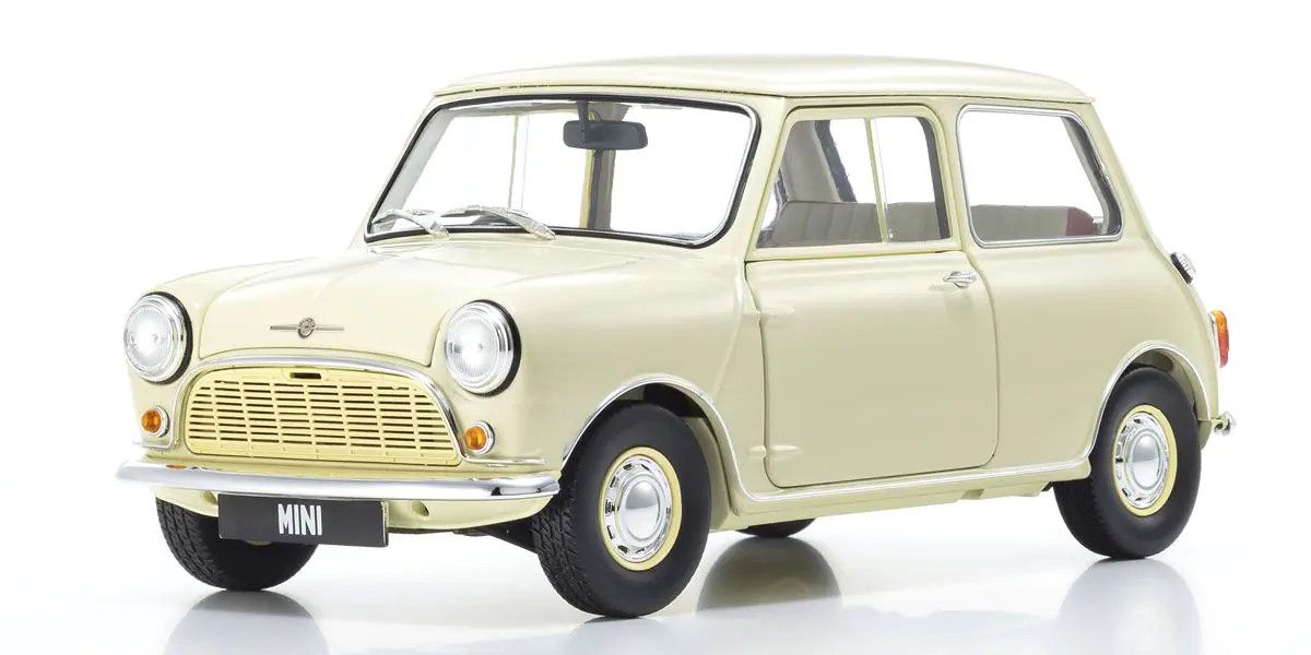 KYOSHO KYO08964W 1/18 Scale Morris Mini Minor Old English White Model Diecast Car