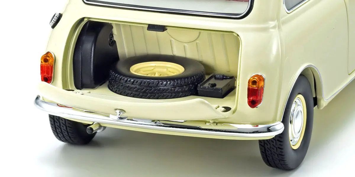 KYOSHO KYO08964W 1/18 Scale Morris Mini Minor Old English White Model Diecast Car