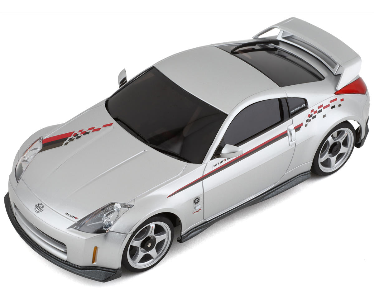 Kyosho KYO32346S MR-03 Mini-Z RWD ReadySet avec corps Fairlady Z (Z33) NISMO S-tune (argent) avec radio 2,4 GHz