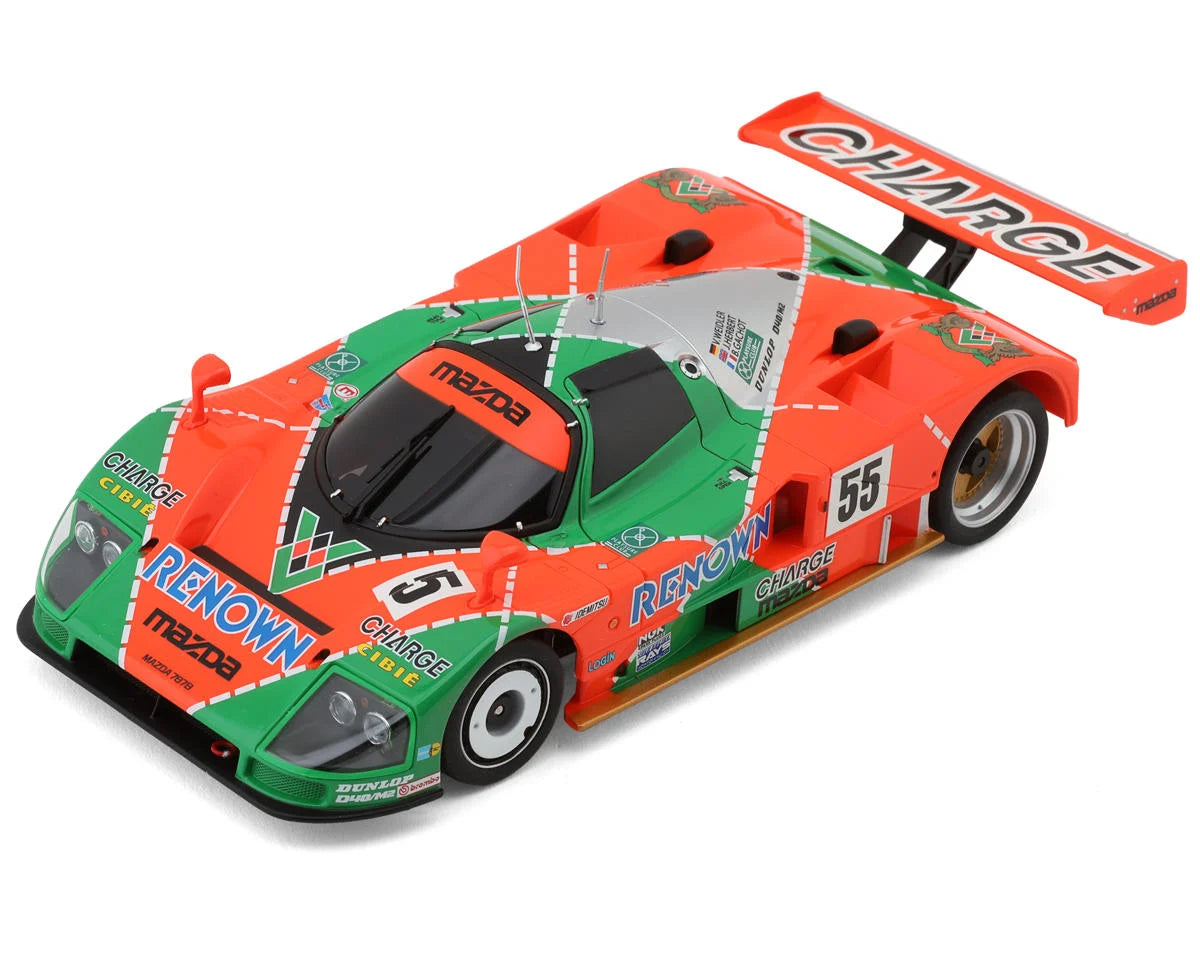 Kyosho 32347RE MR-03 RS Mini-Z RWD ReadySet con Mazda 787B No.55 1991 Carrocería ganadora de Le Mans con radio de 2,4 GHz