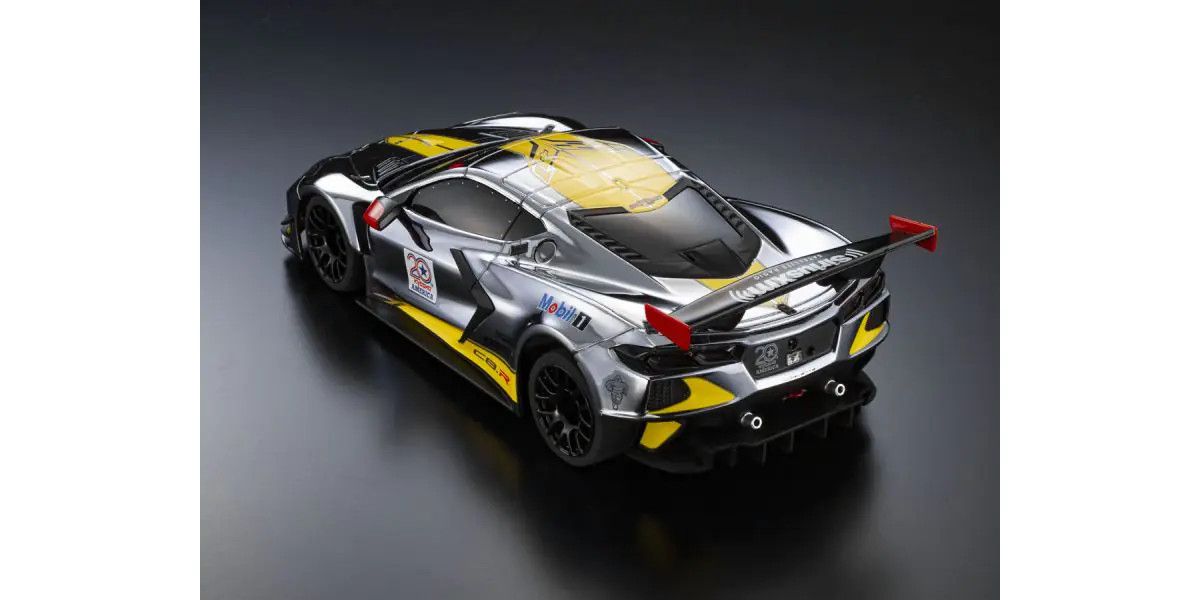 KYOSHO 32356CRY Mini-Z RWD MR-04 readyset Chevrolet Corvette C8.R Chrome/Yellow Kyosho America 20th Anniversary