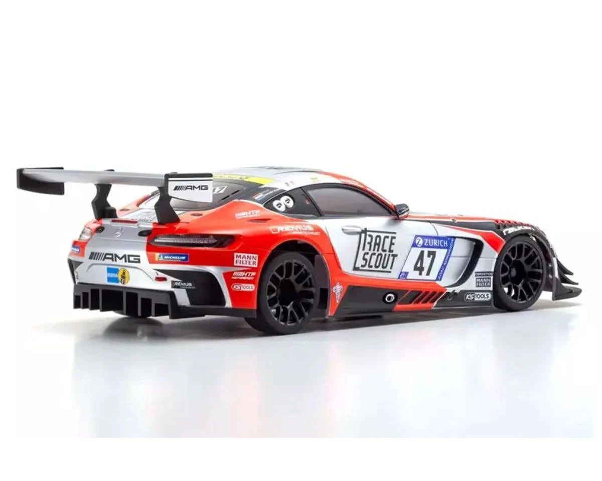 Kyosho KYO32367FRS MR-04 RWD Mini-Z Readyset w/2018 Nurbuergring Mercedes-AMG GT3 Body (Red/Grey) w/KT-531P 2.4GHz Radio