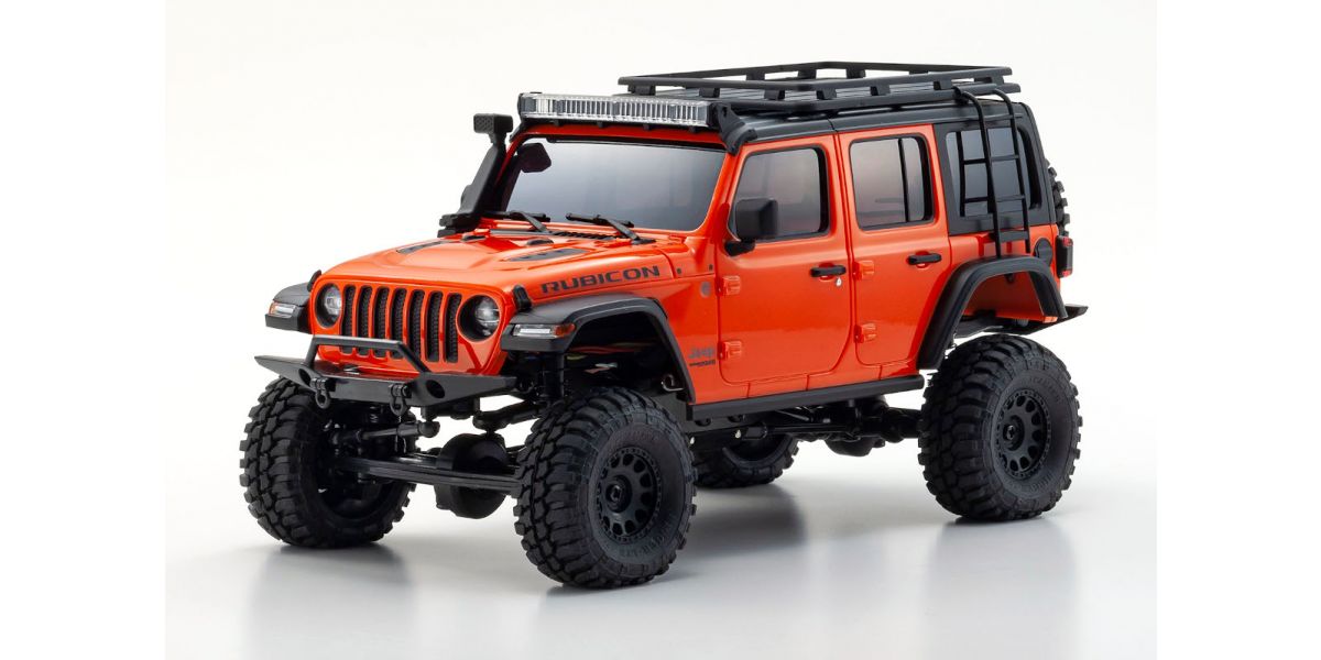 KYOSHO KYO32528MO Mini-Z 4x4 Series Readyset Jeep Wrangler Unlimited Rubicon avec accessoires, Punk'n Metallic