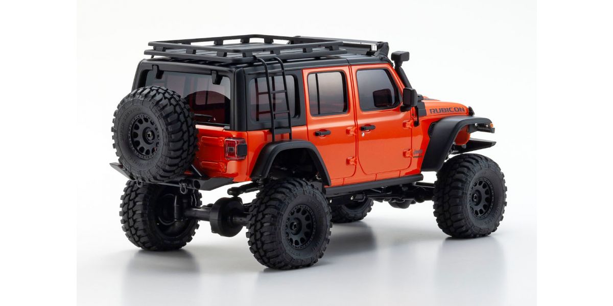 KYOSHO KYO32528MO Mini-Z 4x4 Series Readyset Jeep Wrangler Unlimited Rubicon avec accessoires, Punk'n Metallic