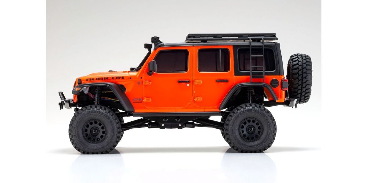 KYOSHO KYO32528MO Mini-Z 4x4 Series Readyset Jeep Wrangler Unlimited Rubicon avec accessoires, Punk'n Metallic