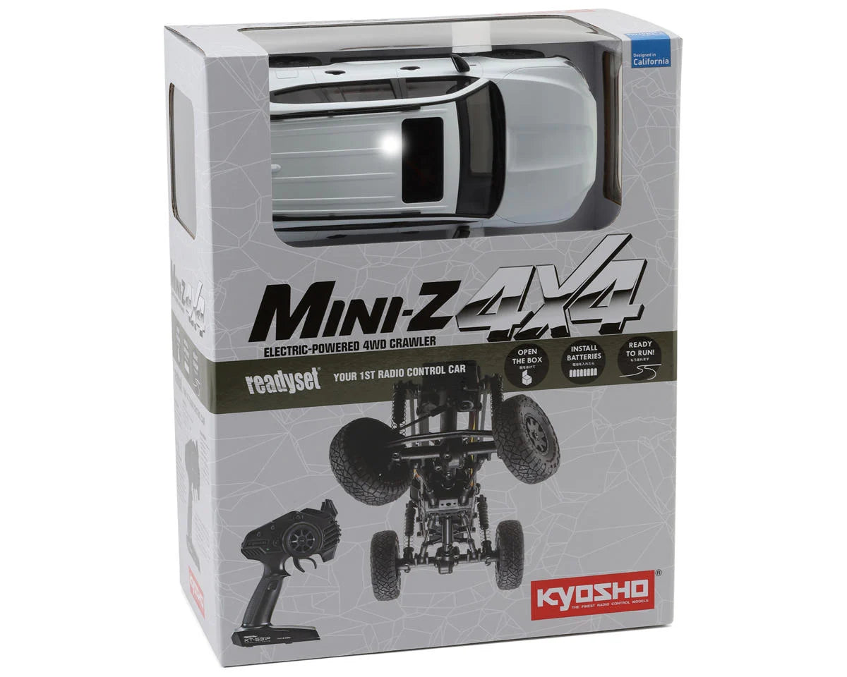 Kyosho MX-01 Mini-Z 4x4 Readyset w/Toyota Land Cruiser 300 GR Body (White/Black) w/2.4GHz Radio