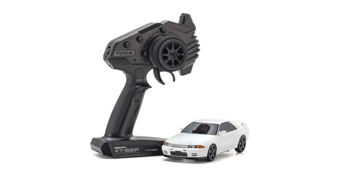 KYOSHO KYO32639W Mini-Z AWD Nissan Skyline GT-R Blanc