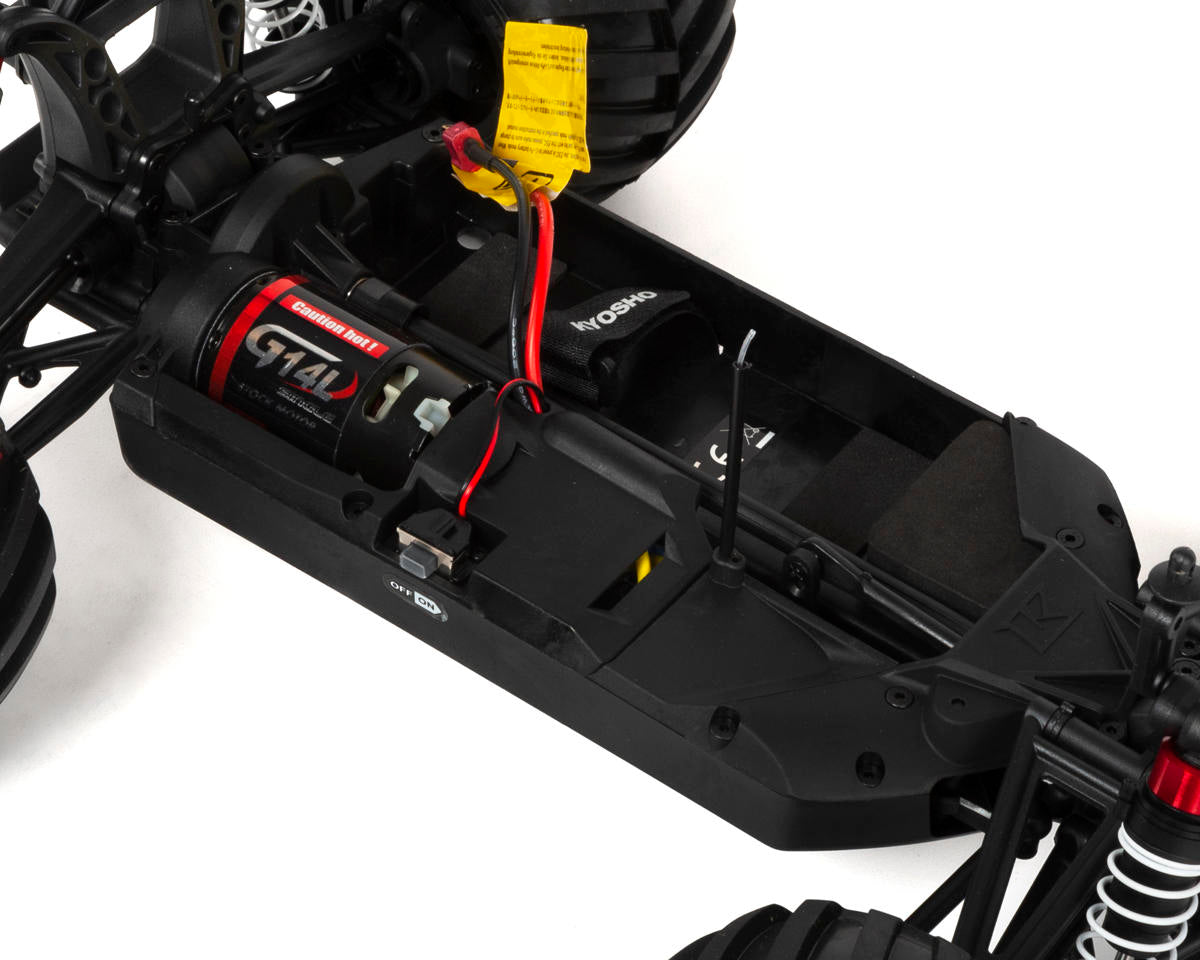 Kyosho KYO34412T2 Fazer Mk2 Mad Van 1/10 4WD Readyset Monster Truck con radio de 2,4 GHz (púrpura)