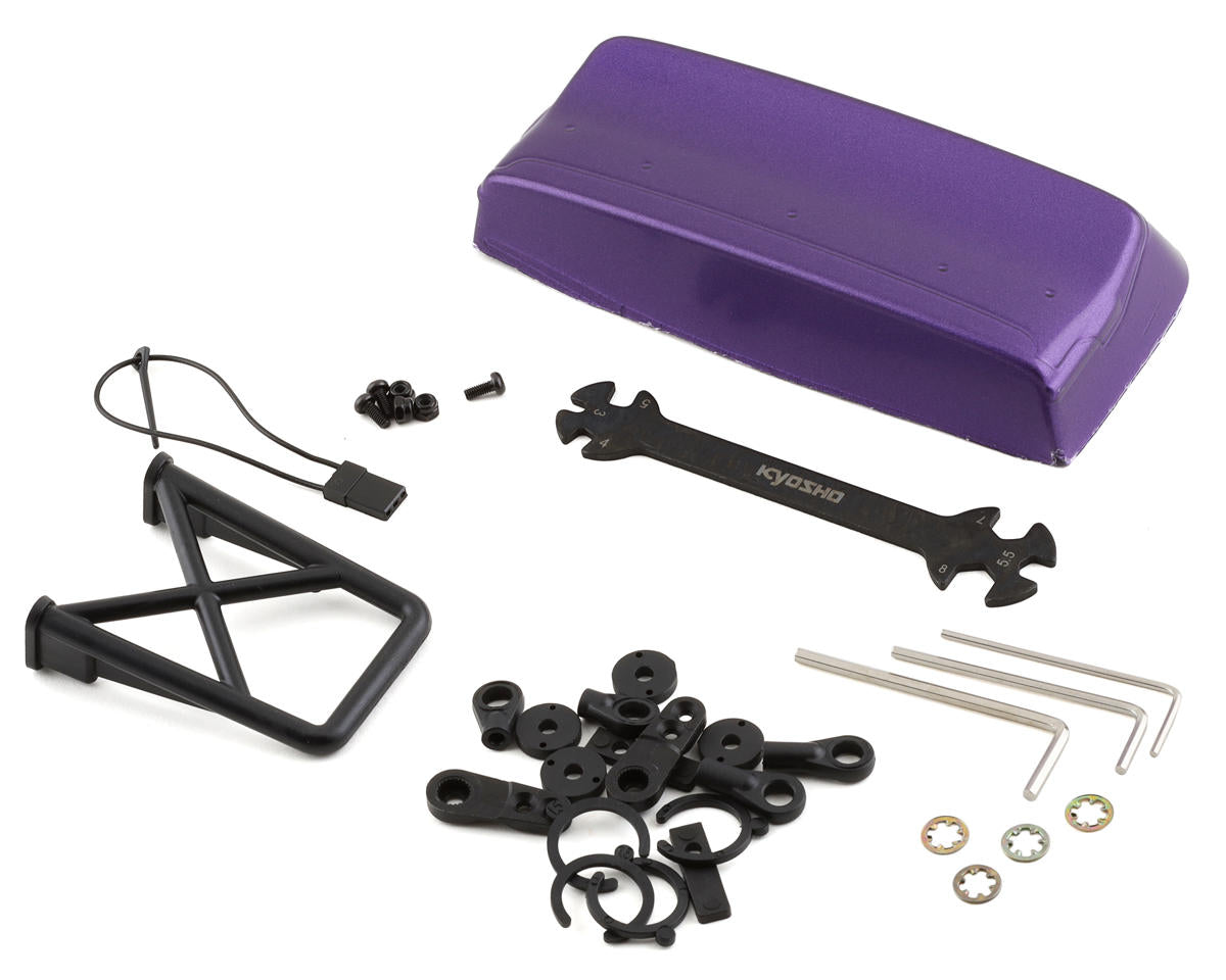 Kyosho KYO34412T2 Fazer Mk2 Mad Van 1/10 4WD Readyset Monster Truck con radio de 2,4 GHz (púrpura)