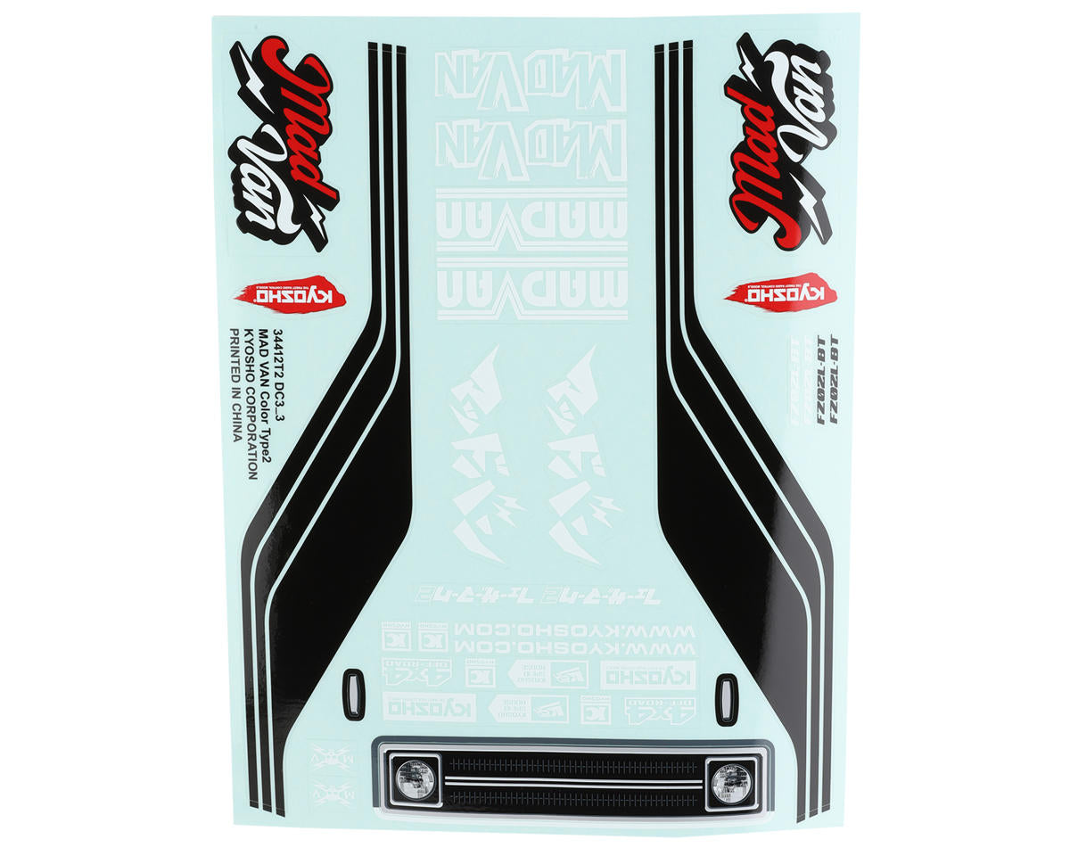 Kyosho KYO34412T2 Fazer Mk2 Mad Van 1/10 4WD Readyset Monster Truck con radio de 2,4 GHz (púrpura)