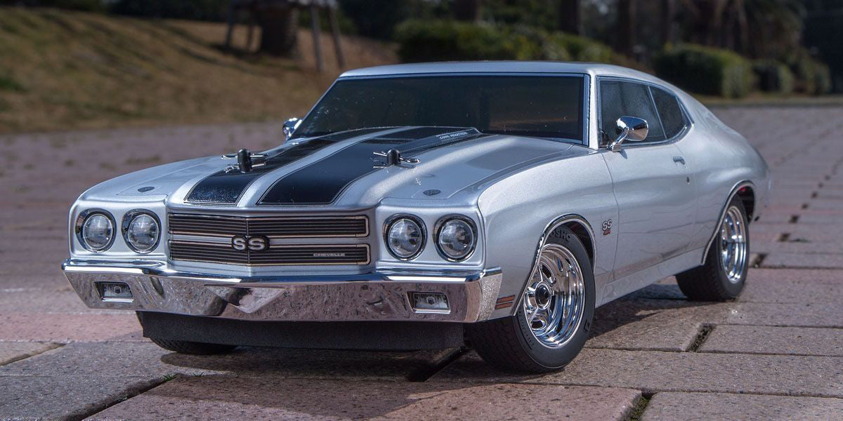 KYOSHO 34416T1C 1/10 EP Fazer Mk2 1970 Chevy Chevelle SS 454 LS6, Cortez Silver - RTR