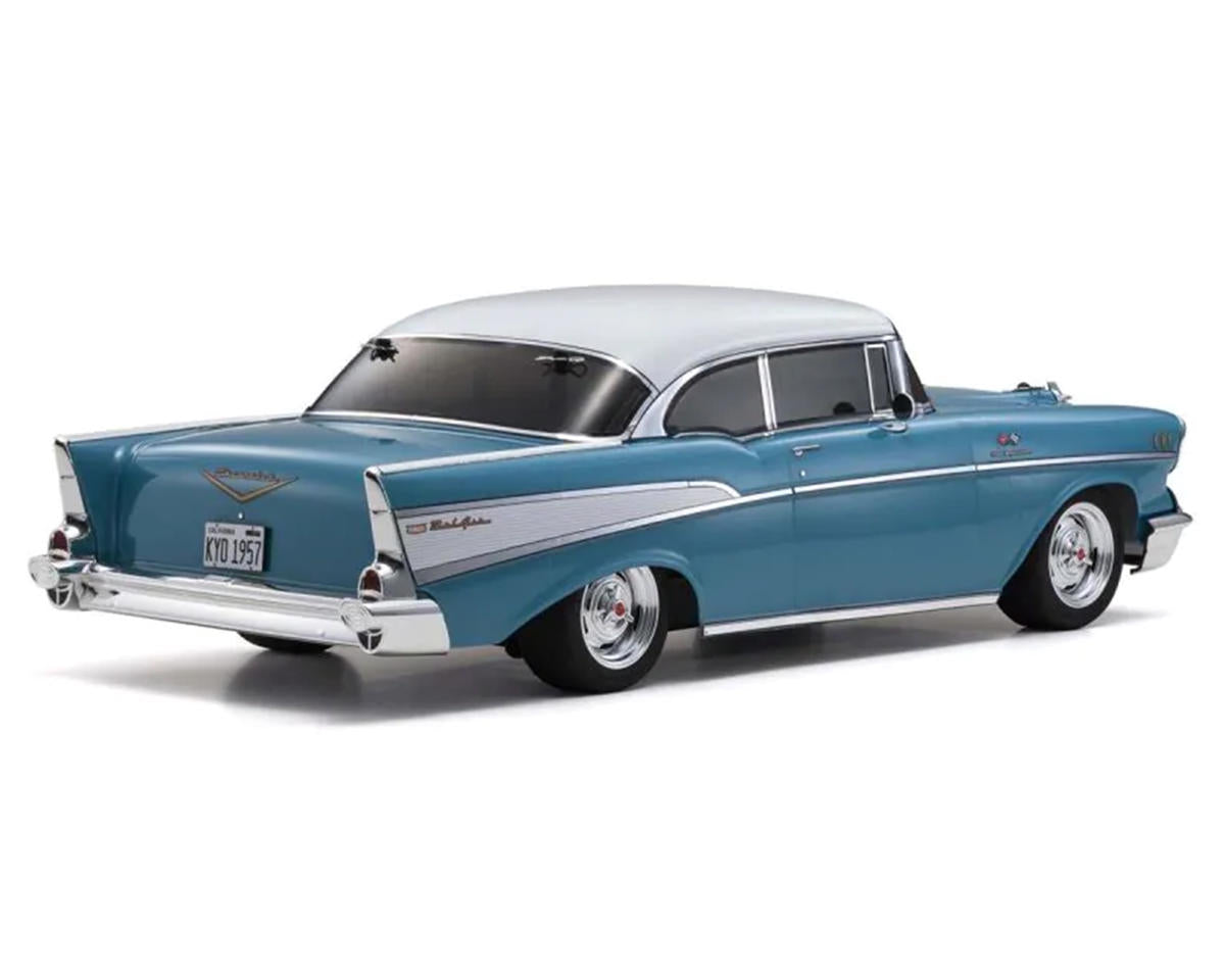 Kyosho KYO34433T1 EP Fazer Mk2 FZ02L 1957 Chevy Bel Air Coupe ReadySet (turquesa) con radio Syncro KT-231P+