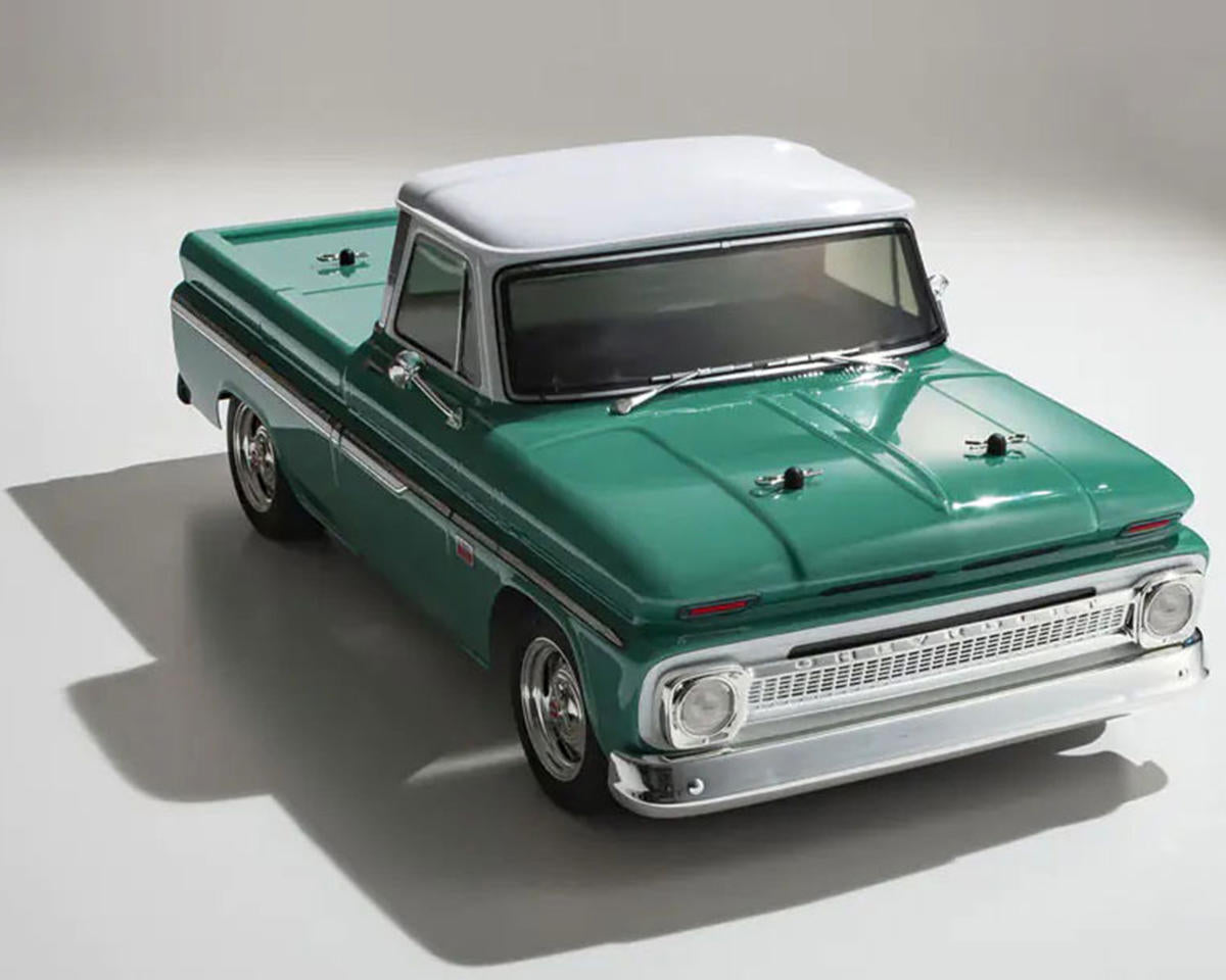 Kyosho KYO34435T1 EP Fazer Mk2 FZ02L 1966 Chevy Fleetside ReadySet (verde) con Syncro KT-231P+
