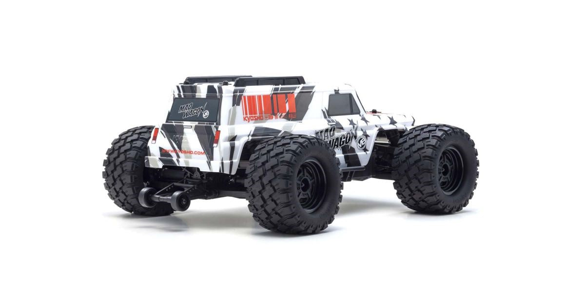 Kyosho KYO34701T1 1980 Mad Wagon 1/10 4WD RTR Brushless Monster Truck, Black