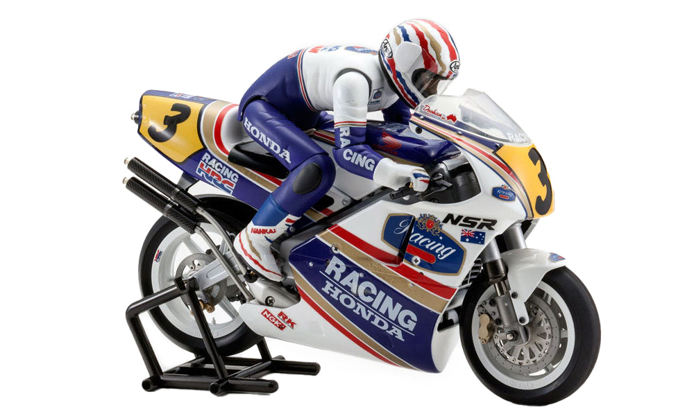 KYOSHO 34932B 1/8 EP Honda NSR500 1991 Motorcycle Kit, Hanging on Racer
