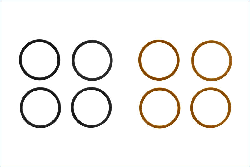 Kyosho KYO96647 10 X 12mm Shim Set (0.1/0.2) (4)