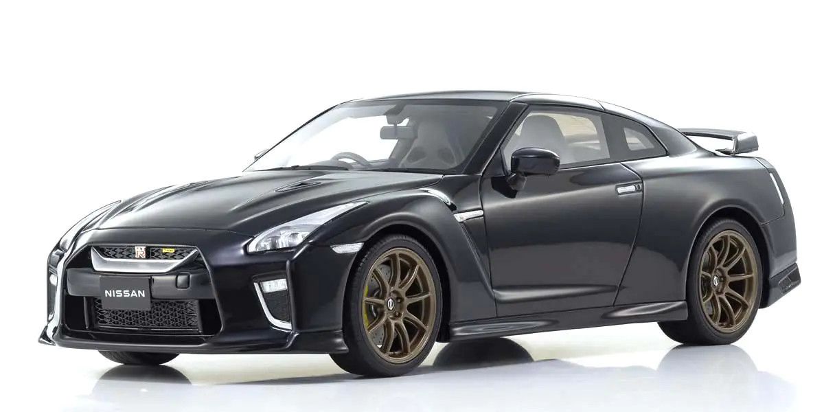 KYOSHO KYOKSR18057MP Kyosho Samurai Diecast 1/18 Nissan GT-R Premium Edition T-Spec (Midnight Purple)