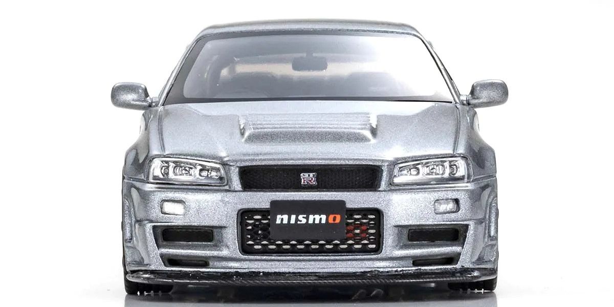 KYOSHO KYOKSR43106GR 1/43 Scale Nissan Skyline GT-R R34 NISMO Grand Touring Diecast Car (Gray)