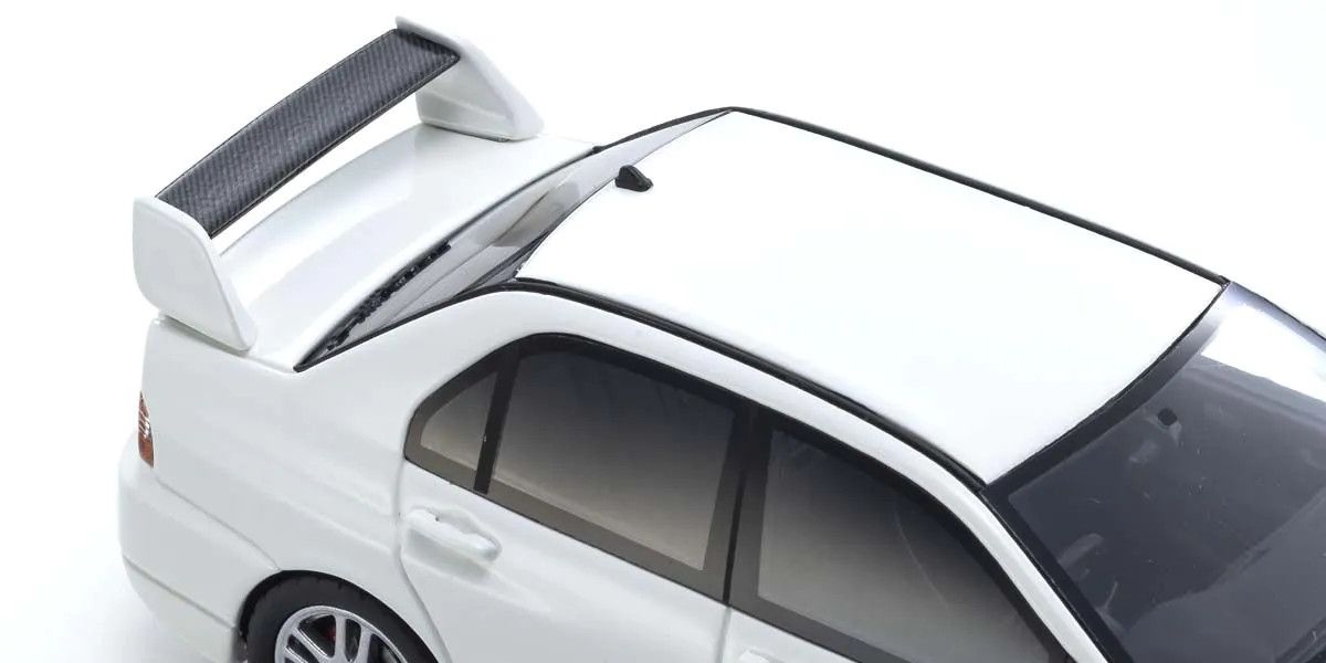KYOSHO KYOKSR43111W 1/43 Scale Mitsubishi Lancer Evolution IX MR, White Diecast Car