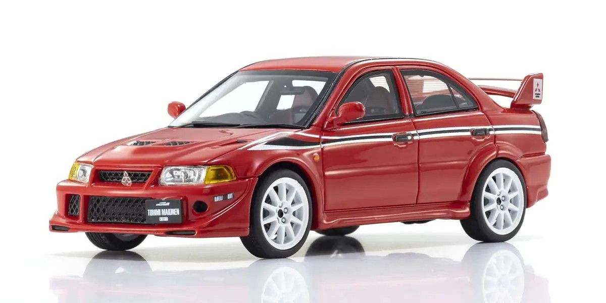 KYOSHO KYOKSR43116R Kyosho Original Diecast 1/43 Mitsubishi Lancer Evolution VI (Red)
