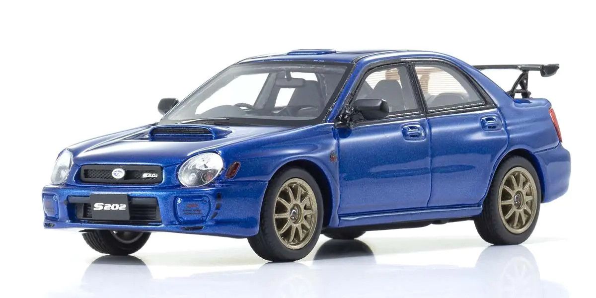 KYOSHO KYOKSR43118BL Kyosho Original Diecast 1/43 Subaru Impreza S202 Blue