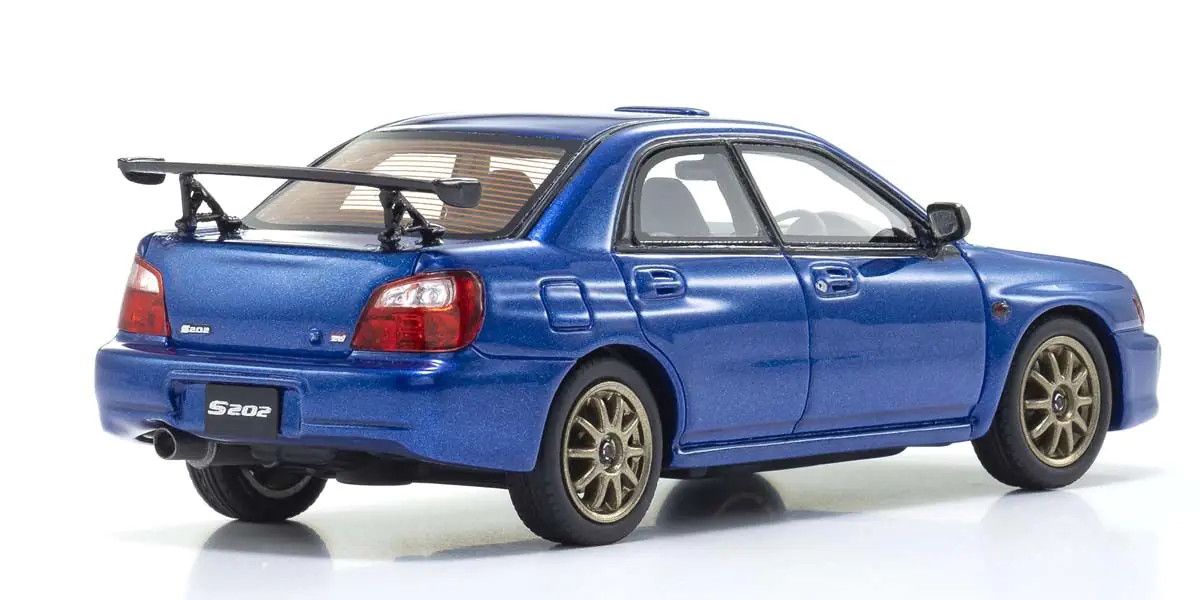 KYOSHO KYOKSR43118BL Kyosho Original Diecast 1/43 Subaru Impreza S202 Blue