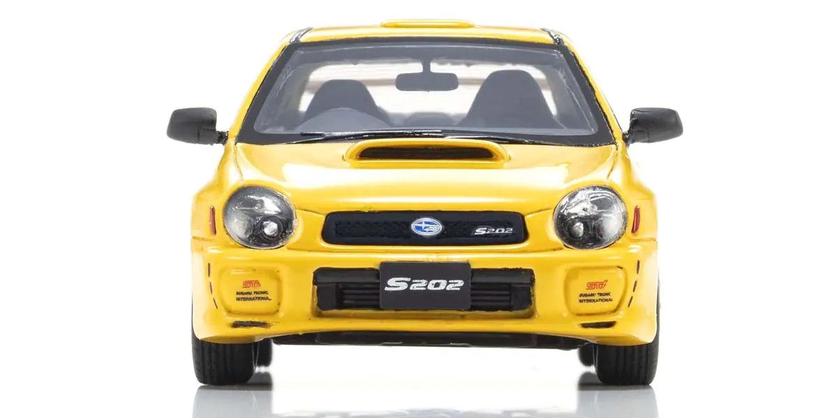 KYOSHO KYOKSR43118Y Original Diecast 1/43 Subaru Impreza S202 Yellow