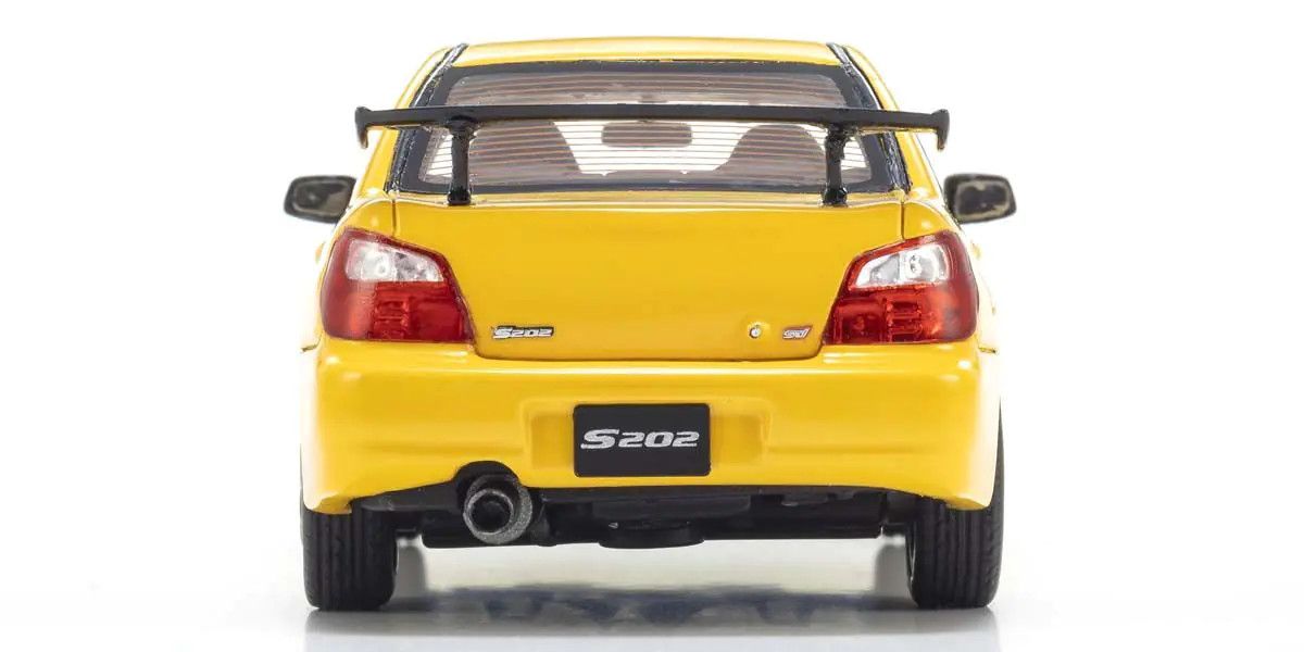KYOSHO KYOKSR43118Y Original Diecast 1/43 Subaru Impreza S202 Yellow