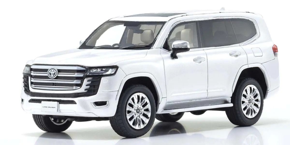 KYOSHO KYOKSR43119W Original Diecast 1/43 Toyota LandCruiser ZX White