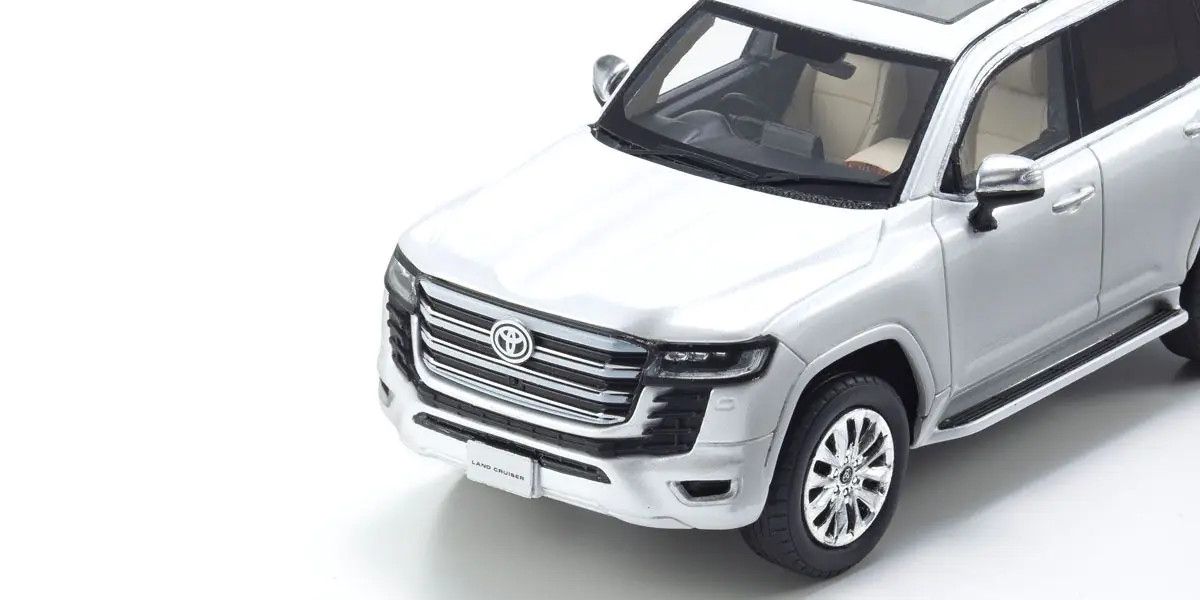KYOSHO KYOKSR43119W Original Diecast 1/43 Toyota LandCruiser ZX White